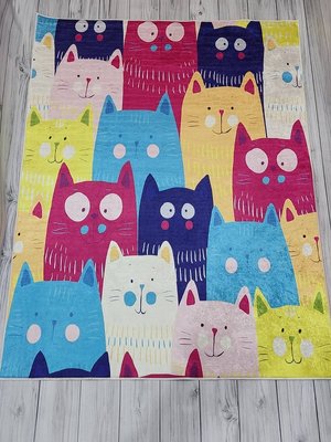 Cats renkli 140х190см.. дитячі килимки. Belizza Туреччина. 3742 фото