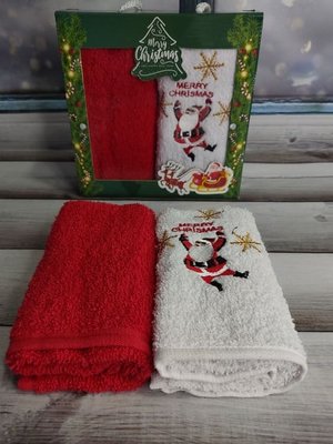 BELLIZA Christmas breaz новорічні рушники, 30х50см. 4131 фото