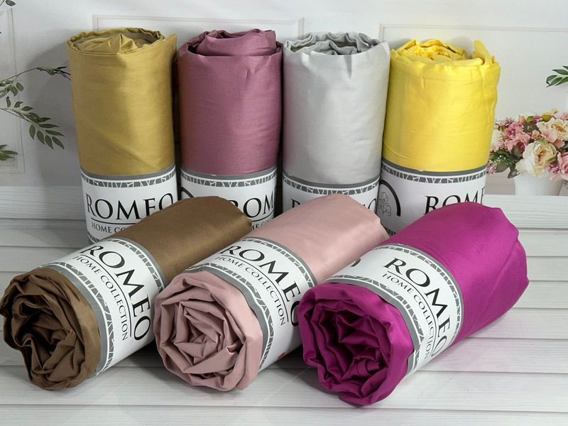 Duz Fusya 160х200см., сатинове простирадло на резинці. RomeoТуреччина. 5726 фото