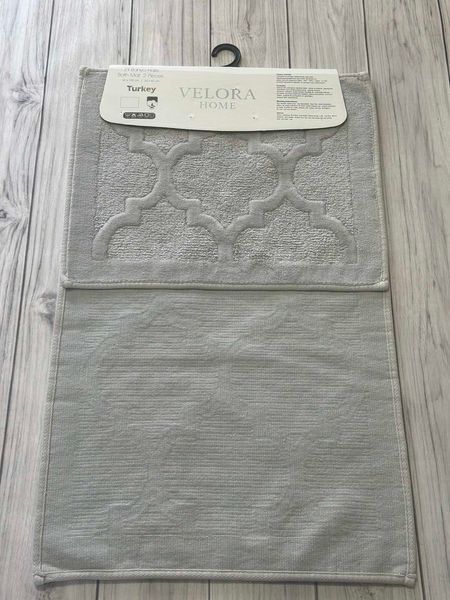 Velora mozaika gri Килимки в ванну кімнату 2в1.Velora Туреччина 55846 фото