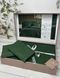 Square green жаккардова постіль, євро розмір. Belizza Туреччина. 32864 фото 2