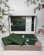 Square green жаккардова постіль, євро розмір. Belizza Туреччина. 32864 фото 1