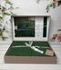 Square green жаккардова постіль, євро розмір. Belizza Туреччина. 32864 фото 3