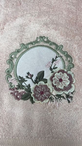 Hayal rose 3D бамбукові рушники 70х140см., 6 шт/уп. Pupilla Туреччина. 00011019 фото