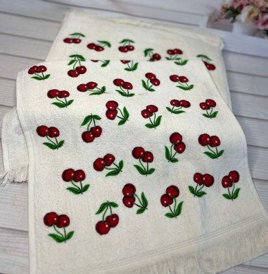 Cherry набір кухонних рушників 40х60см., 12шт/уп. Mame Туреччина. 860 фото