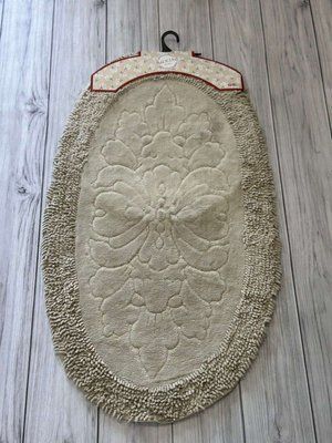 Sumbul oval bej. Килимки в ванну кімнату 2в1. Karina Туречинна 124 фото