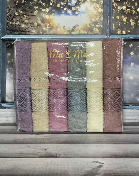 MaMe Grona 50x90см., 6 шт/уп. махрові рушники. Бавовна. Туреччина 9998 фото