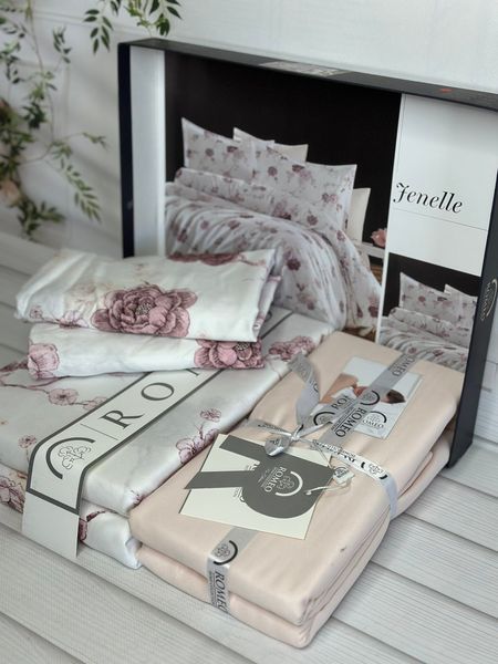 Fenelle сатинова постільна білизна. Євро розмір. Romeo home Туреччина. 62667 фото