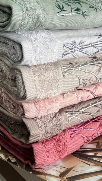 Janet kamis бамбукові рушники 70х140см., 6шт/уп. Pupilla Туреччина 2738 фото