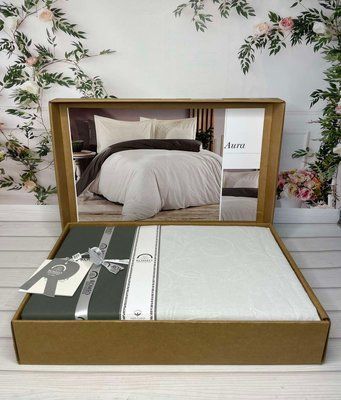 Aura poplin жаккардова постіль, євро розмір. Romeo home Туреччина. 1011 фото