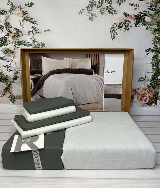 Aura poplin жаккардова постіль, євро розмір. Romeo home Туреччина. 1011 фото