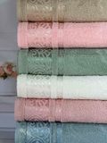 Saki Durul махрові рушники 70х140см., 6 шт/уп. Туреччина 5824 фото