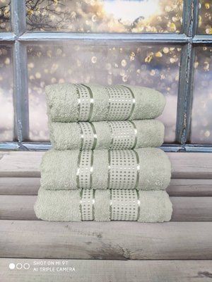 MaMe Mint 50x90 см.+70х140 см., 4 шт/уп. Рушники баня + обличчя. Бавовна. 3966 фото