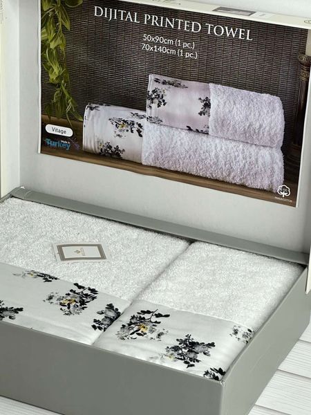 BLZ Vitage 2в1 махрові рушники. Щільність 500 г/м2 Belizza Туреччина 3673 фото