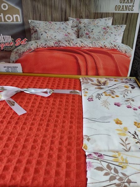 Oranc Літній набір з вафельним покривалом. Bio Cotton Туреччина 4534 фото