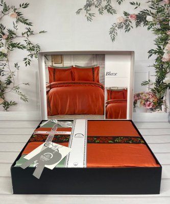 Blaze сатинова постільна білизна. Євро розмір. Romeo home Туреччина. 201 фото