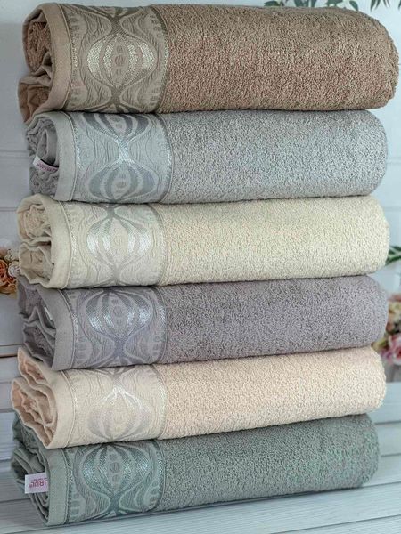 Spiral Durul махрові рушники 70х140см., 6 шт/уп. Туреччина 5840 фото