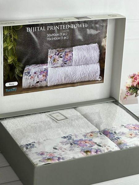 BLZ Rozy 2в1 махрові рушники. Щільність 500 г/м2 Belizza Туреччина 3674 фото