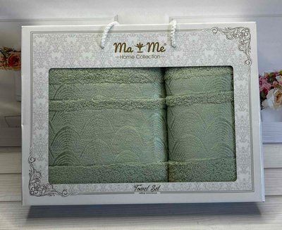Mame raduga mint набір 2в1 бавовняні рушники. Туреччина. 49222 фото