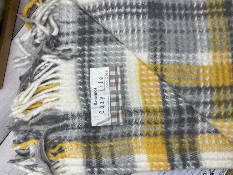 Yellow плед вафелька 130х170 см. Merinos Туреччина.  39393 фото