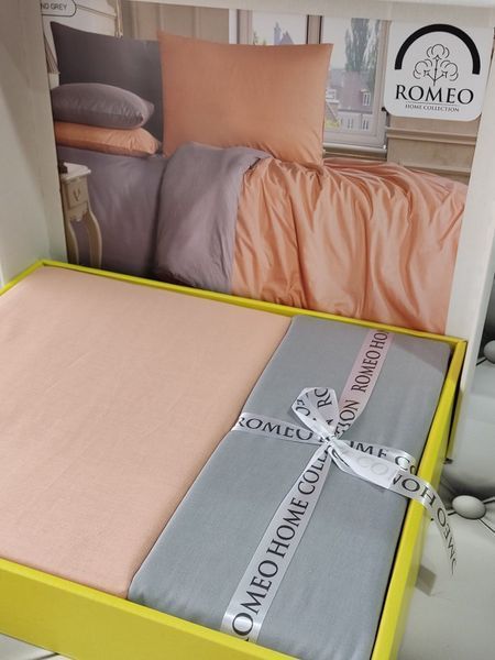 Ran.POWDER AND GREY постіль євро розміру. Ранфорс. Romeo Туреччина 4271 фото