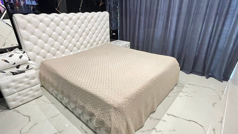 a. bej бамбукове пікє 220х260см. Mylinn Home Туреччина 4376 фото