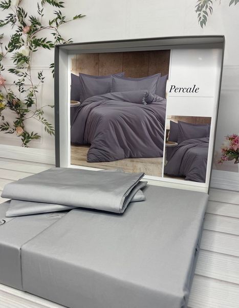 Percale gri  постільна білизна. Євро розмір. Romeo home Туреччина. 6302 фото