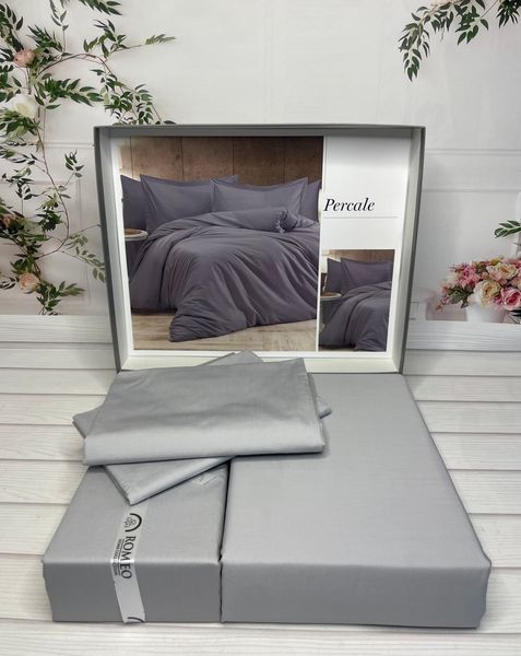 Percale gri  постільна білизна. Євро розмір. Romeo home Туреччина. 6302 фото