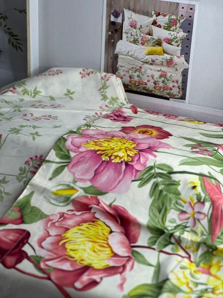 16FHX329 сатинова постільна білизна, євро розмір. Word of dream. 5935-1 фото