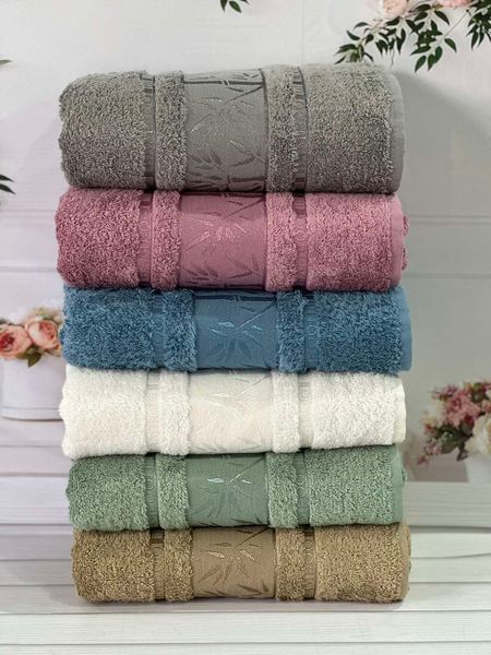 Bamboo бамбукові рушники 50х90см., 6шт/уп. Sweet dream Туреччина 5763 фото