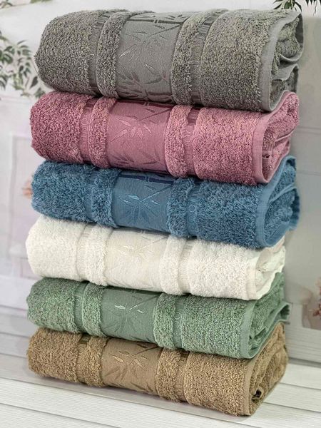 Bamboo бамбукові рушники 50х90см., 6шт/уп. Sweet dream Туреччина 5763 фото