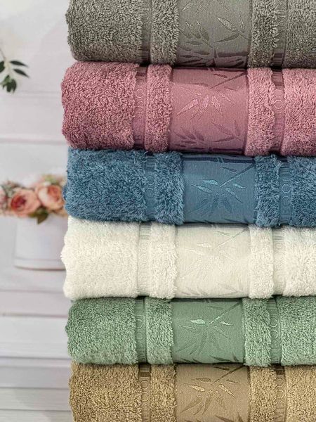 Bamboo бамбукові рушники 50х90см., 6шт/уп. Sweet dream Туреччина 5763 фото