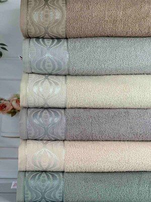 Spiral Durul махрові рушники 50х90см., 6 шт/уп. Туреччина 5849 фото
