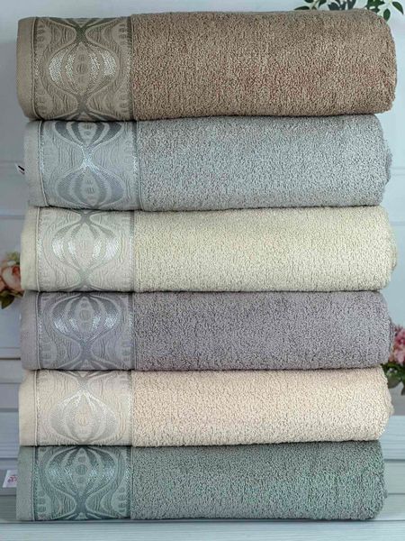 Spiral Durul махрові рушники 50х90см., 6 шт/уп. Туреччина 5849 фото
